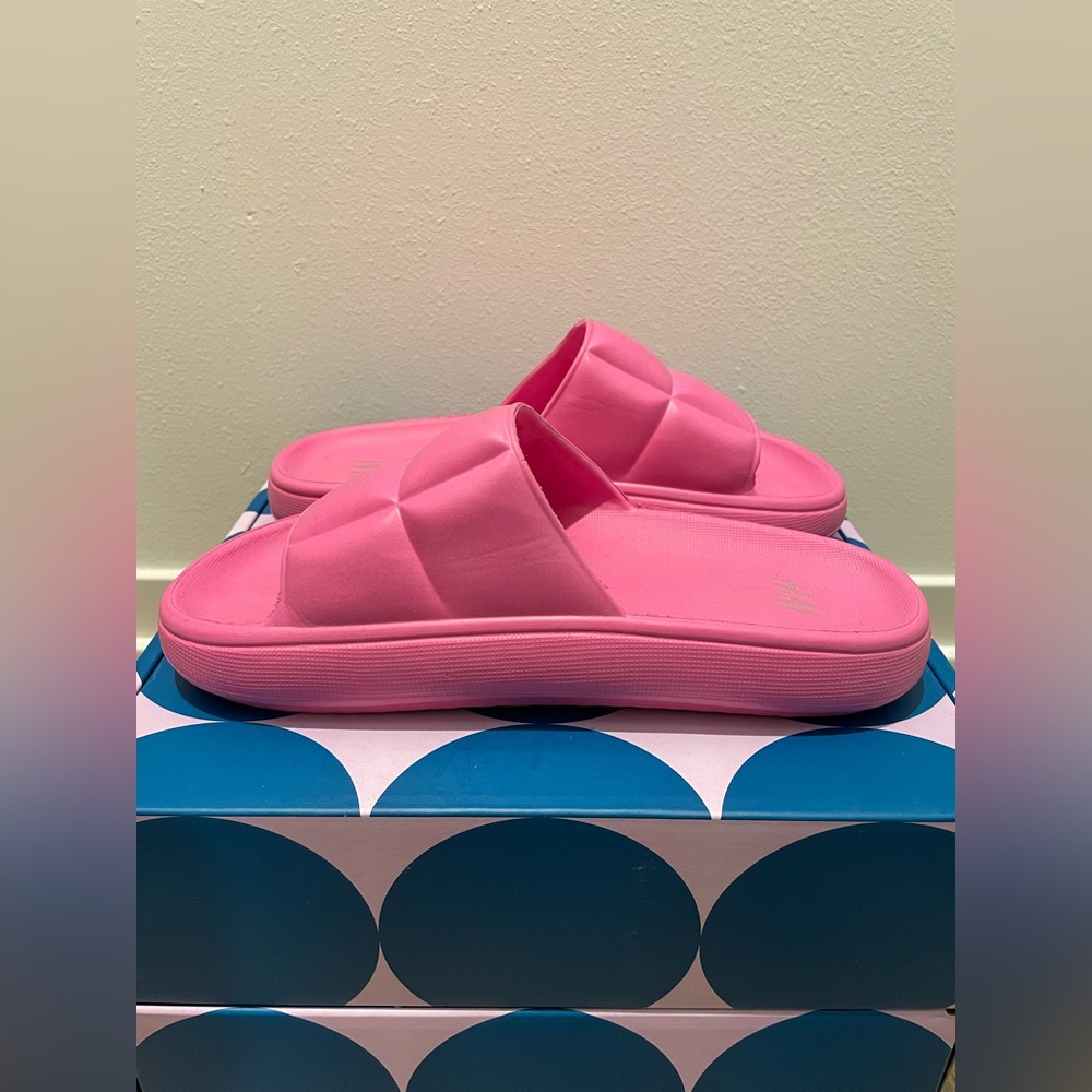H&M Pink Platform Slides